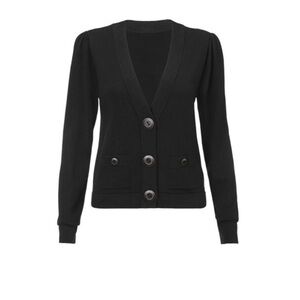 F19 Cabi Goal Cardigan, Black